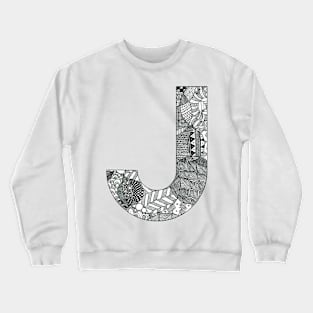 Zentangle J Crewneck Sweatshirt